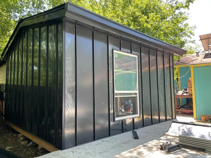 Black standing seam metal wall panels for Metal Roof Installation in Larkspur